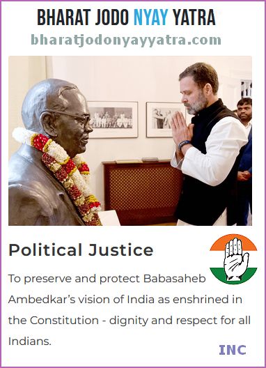 Rahul paying Respects to Ambedkar 